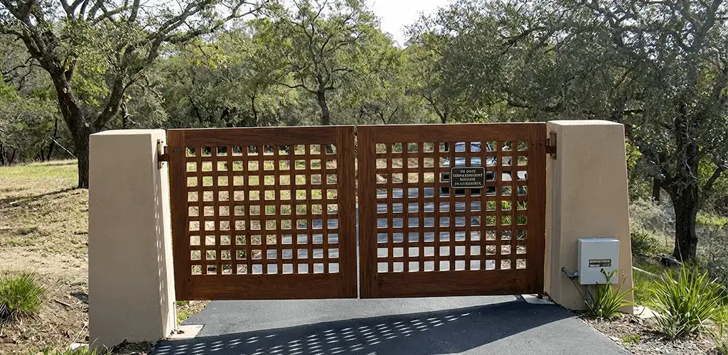 Driveway gate installation for a residential property in Fresno, CA